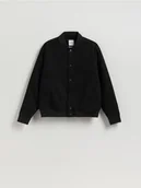 Kurtki męskie - Reserved - Jeansowa bomberka - czarny - miniaturka - grafika 1