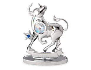 Crystocraft, miniaturka-figurka chromowana Swarovski ZNAK ZODIAKU/Byk, chrom - Figurki dekoracyjne - miniaturka - grafika 1