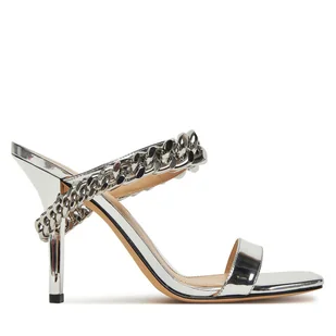 Klapki MICHAEL Michael Kors Bianca 40S5BCHS1M Srebrny - Klapki i japonki damskie - miniaturka - grafika 1