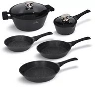 Zestawy garnków i patelni - Zestaw garnków i patelni 7 el. Black Stone Zwieger - miniaturka - grafika 1