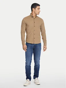 Lindbergh Koszula 30-203248A Beżowy Relaxed Fit - Koszule męskie - miniaturka - grafika 1