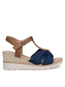 Sandały damskie - Clara Barson Sandały WS6253-06 Granatowy - miniaturka - grafika 1