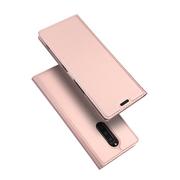 Etui i futerały do telefonów - Dux Ducis Skin Pro kabura etui pokrowiec z klapką Sony Xperia 1 różowy - miniaturka - grafika 1