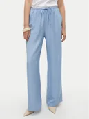 Spodnie damskie - Vero Moda Spodnie materiałowe Melaney 10316385 Niebieski Loose Fit - miniaturka - grafika 1