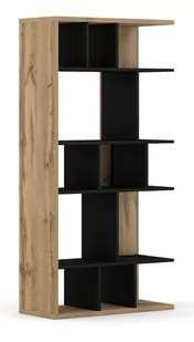 Regał Twin Dąb Wotan / Czarny Mat - Inne meble do salonu - miniaturka - grafika 1
