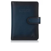 Etui na dokumenty i karty - Skórzane etui na paszport Visconti Atelier AT-74 - granatowy - miniaturka - grafika 1