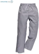 Odzież robocza - PORTWEST C079 SPODNIE SZEFA KUCHNI BROMLEY; KRATA - miniaturka - grafika 1