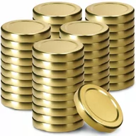 Pojemniki kuchenne - Metalowe wieczka do słoików i butelek Kalbo 50 szt. 53mm złote - miniaturka - grafika 1