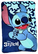 Koce i narzuty dla dzieci - Niebieski miękki kocyk Disney Stitch 100 x 140 cm - miniaturka - grafika 1