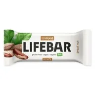 Batoniki - Lifefood Baton daktylowo - orzechowy z orzechami brazylijskimi raw bez dodatku cukrów bezglutenowy 40 g Bio - miniaturka - grafika 1