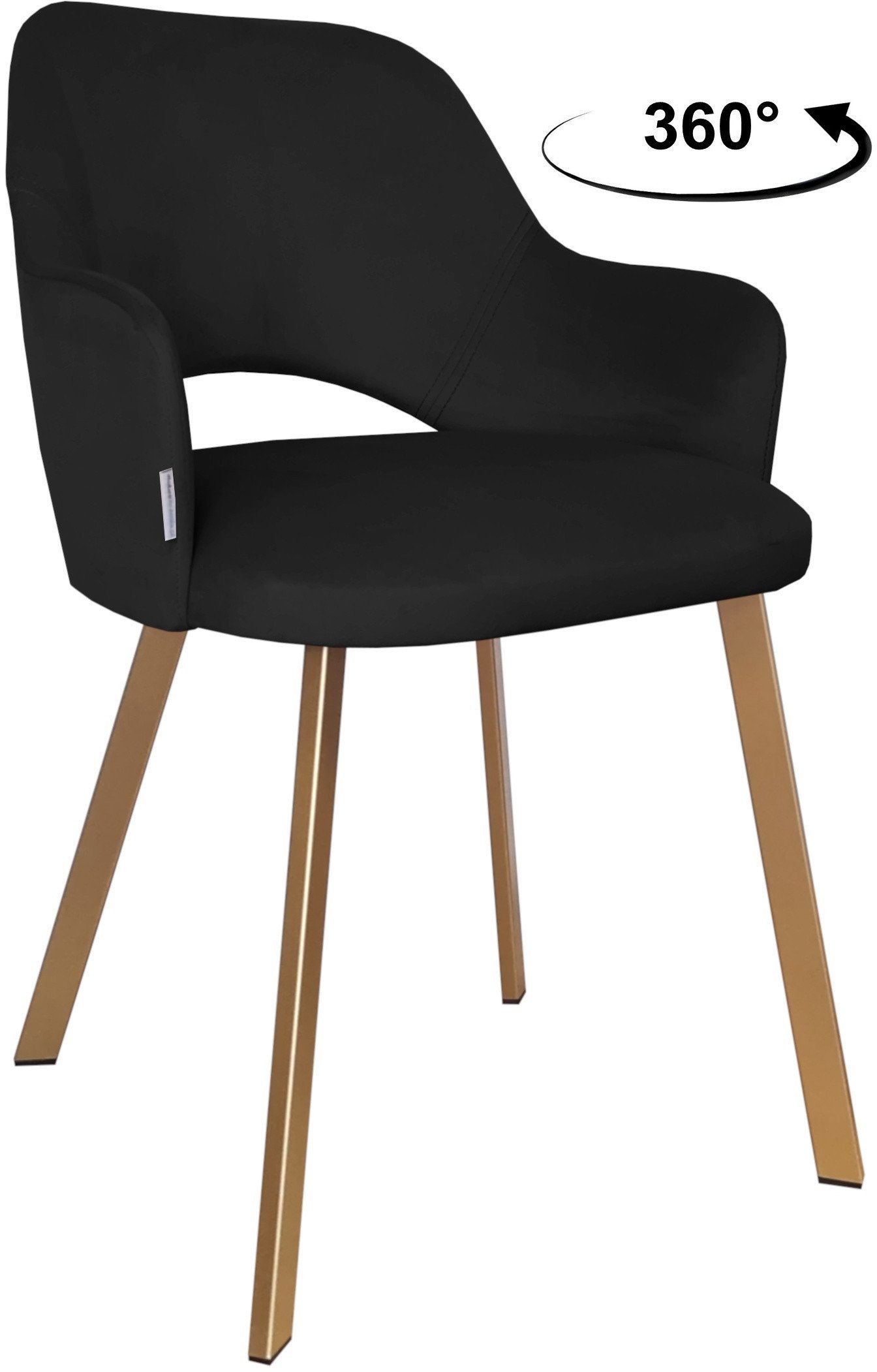 Krzesło obrotowe Milano podstawa Profil złota MG19