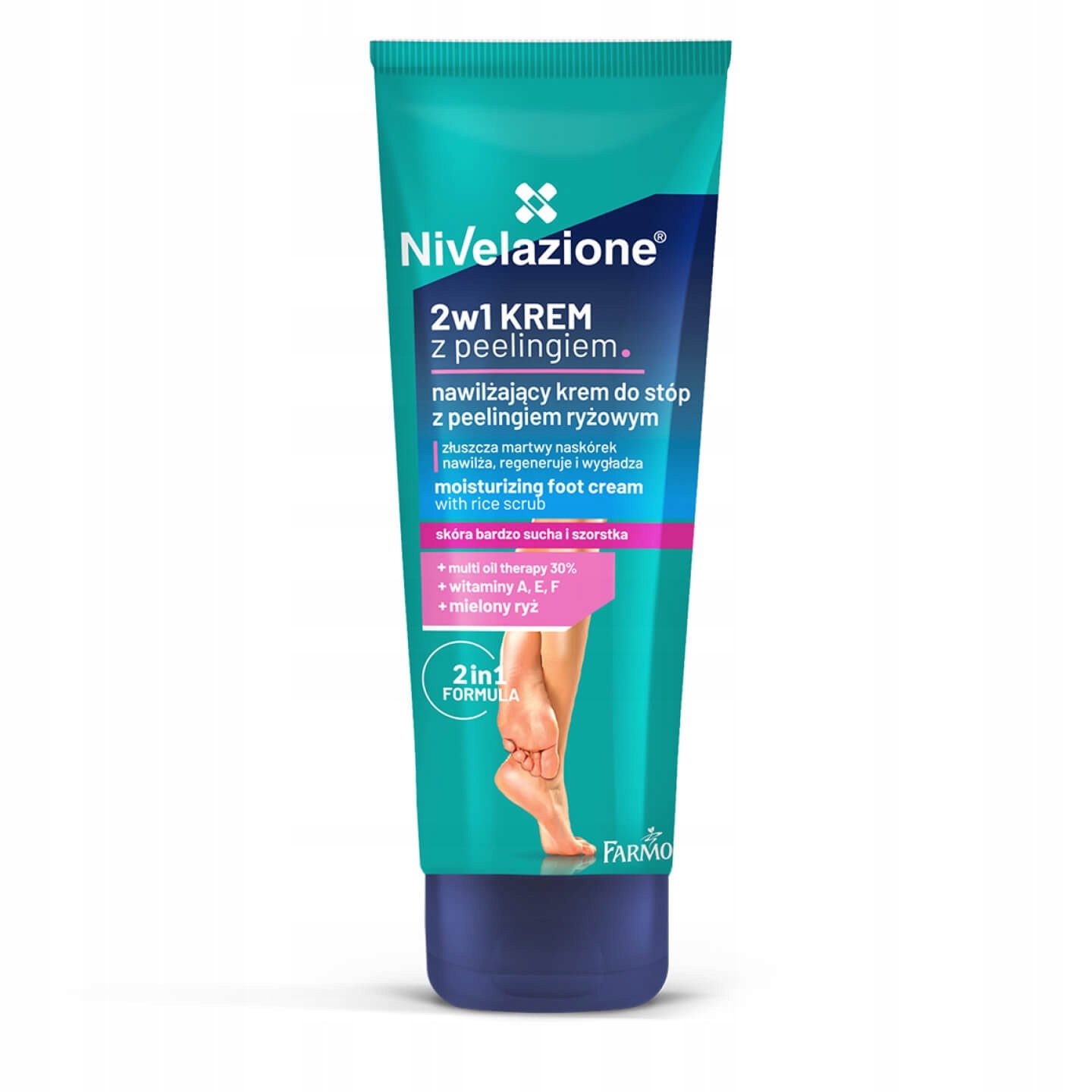 Farmona Nivelazione nawilżający krem do stóp z peelingiem ryżowym 100ml