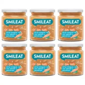 Dania dla dzieci - Smileat Słoiczek z ekologicznymi małymi kawałkami grochu i łososia po 10 miesiącu Zestaw 6 x 230 g - miniaturka - grafika 1