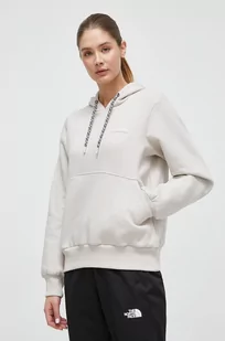 Columbia bluza damska kolor beżowy z kapturem gładka - Bluzy damskie - miniaturka - grafika 1