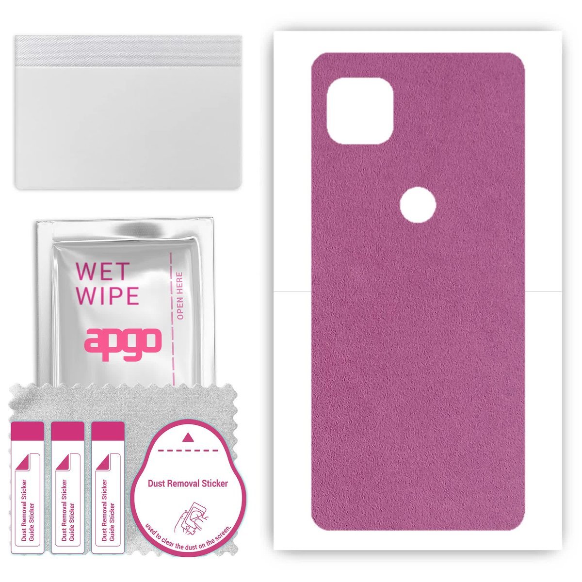 Folia naklejka skórka strukturalna na TYŁ Zamsz do Motorola Moto G 5G - Zamsz Fioletowy - apgo SKINS