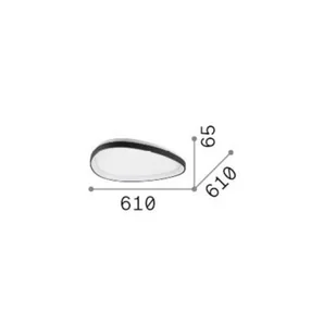 Ideallux Ideal Lux lampa sufitowa LED Gemini w kolorze mosiądzu, 61 cm wł - Lampy sufitowe - miniaturka - grafika 1