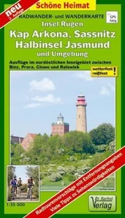 Rügen, Kap Arkona, Sassnitz, Halbinsel Jasmund und Umgebung Radwander- und Wanderkarte 1 : 35 000 - Pozostałe książki Rügen, Kap Arkona, Sassnitz, Halbinsel Jasmund und Umgebung Radwander- und Wanderkarte 1 : 35 000 - Pozostałe książki - miniaturka - grafika 1