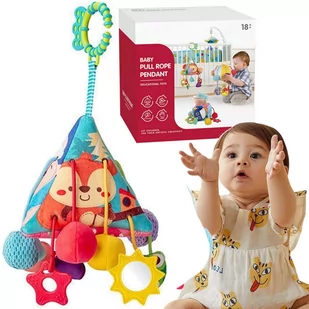 Zawieszka do wózka łóżeczka fotelika piramidka lusterko sensory - Zabawki interaktywne dla dzieci - miniaturka - grafika 1