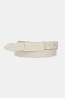 Paski - Armani Exchange pasek skórzany damski kolor beżowy XW000967 AF13853 - miniaturka - grafika 1