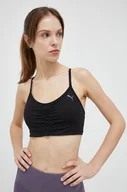 Bielizna sportowa damska - Puma biustonosz do jogi Studio kolor czarny gładki - miniaturka - grafika 1