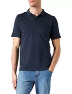Koszulki męskie - Camel Active Męska Koszulka Polo, Niebieski Night Blue, L - miniaturka - grafika 1