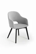 Krzesła - Luka 2 krzesło tapicerowane tkanina do wyboru nogi czarne - miniaturka - grafika 1