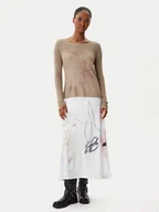 Sukienki - Desigual Sukienka codzienna Kala 25WWVK25 Biały Slim Fit - miniaturka - grafika 1