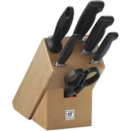 Noże kuchenne - Zwilling VIER STERNE Blok Zestaw noży, drewno, 7 cz. 300 x 115 x 260 mm 35066-000-0 - miniaturka - grafika 1