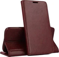 Portfele - nemo Etui MOTOROLA MOTO E22 / E22I Portfel z Klapką Skóra Ekologiczna Kabura Magnet Book burgundowe - miniaturka - grafika 1