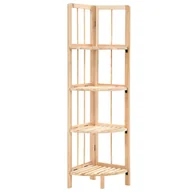 Regały - vidaXL vidaXL Regał narożny z drewna cedrowego, 27 x 27 x 110 cm - miniaturka - grafika 1