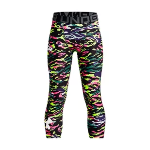 Legginsy dziewczęce Under Armour HG ARMOUR NOV 3/4 LGS - Spodnie i spodenki dla dziewczynek - miniaturka - grafika 1