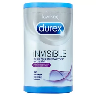 Durex (UK) Prezerwatywy Durex Invisible A10 dodatkowo nawilżone - Prezerwatywy - miniaturka - grafika 1