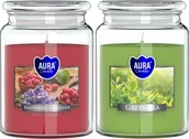 Świece - ZESTAW DUŻA Świeca zapachowa w słoiku BISPOL Aura 100H MIX "5" 2szt. - miniaturka - grafika 1