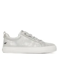 Trampki damskie - Tenisówki Mustang 1272-311 Srebrny - miniaturka - grafika 1