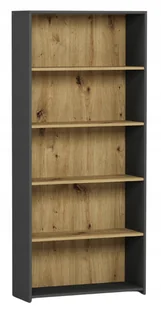 Regał 80CM Półka Szafka Książki Segregatory Antracyt MIX Artisan - Regały - miniaturka - grafika 1