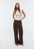 Koszulki i topy damskie - Stradivarius Marszczone body Szary L - miniaturka - grafika 1