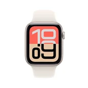 Smartwatch - Apple Watch SE 3-gen GPS + Cellular 44mm aluminium księżycowa poświata pasek sportowy S/M Beżowy - miniaturka - grafika 1