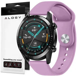 Pasek uniwersalny Sportowy Alogy Strap do smartwatcha 20mm Lavender - Akcesoria do smartwatchy - miniaturka - grafika 1