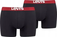 Majtki męskie - Levi`s Levi's Boxer 2 Pairs Briefs 37149-0272 Czarne M - miniaturka - grafika 1