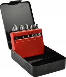 Geko Wiertło Zestaw pogłębiaczy do metalu 6,3-20,5mm 6szt. HEX 50 - Wiertła - miniaturka - grafika 1