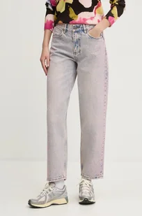 Desigual jeansy CARA damskie high waist 24WWDD92 - Spodnie damskie - miniaturka - grafika 1