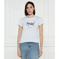 Koszulki i topy damskie - Patrizia Pepe T-shirt Regular Fit - miniaturka - grafika 1