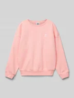 Bluzy dla dziewczynek - Bluza z wyhaftowanym logo - miniaturka - grafika 1