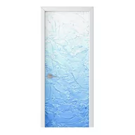 Naklejki na ścianę - Naklejka na drzwi HOMEPRINT Mróz na szkle 75x205 cm - miniaturka - grafika 1