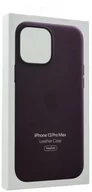 Etui i futerały do telefonów - Apple Etui Leather Case MagSafe do iPhone 13 Pro Max, ciemna wiśnia - miniaturka - grafika 1