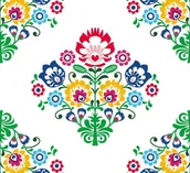 Narzuty - Detexpol Narzuta na łóżko 220 x 240 cm Kurpiowski wzor k031_20210926230434 - miniaturka - grafika 1