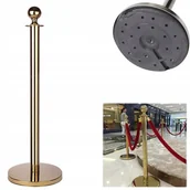 Zabezpieczenia dla dzieci - SŁUPEK ODGRADZAJĄCY HOTELOWY 1M ZŁOTY POŁYSK - miniaturka - grafika 1