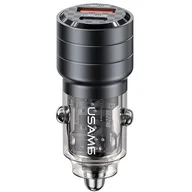Ładowarki samochodowe - USAMS Ład. sam. C36 USB+USB-C 95W Fast Charge czarny/black CC176CC01 (US-CC176) - miniaturka - grafika 1