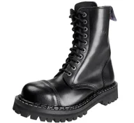 Botki męskie - glany STEADY'S - 10 dziurek, czarne (STE/10/OC) ocieplane-42 - miniaturka - grafika 1