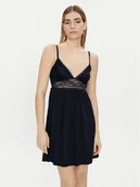 Piżamy damskie - Tommy Hilfiger Koszula nocna UW0UW03578 Granatowy - miniaturka - grafika 1